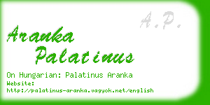 aranka palatinus business card